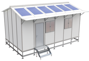 Cabin with solar array